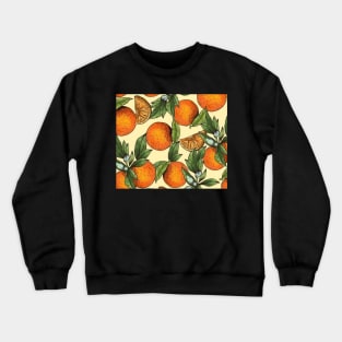 Vintage Orange Yellow Green Oranges Throw Pillow Shirt Home Goods Phone Case Crewneck Sweatshirt